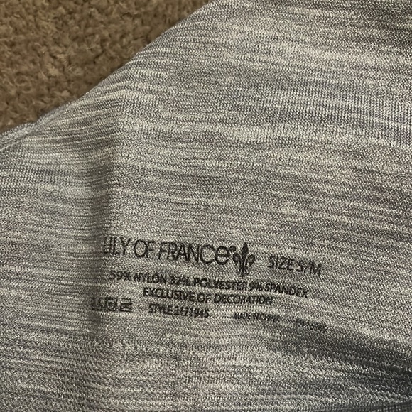 🩵3for$10 Lily of France sports bra S/M - Picture 3 of 3